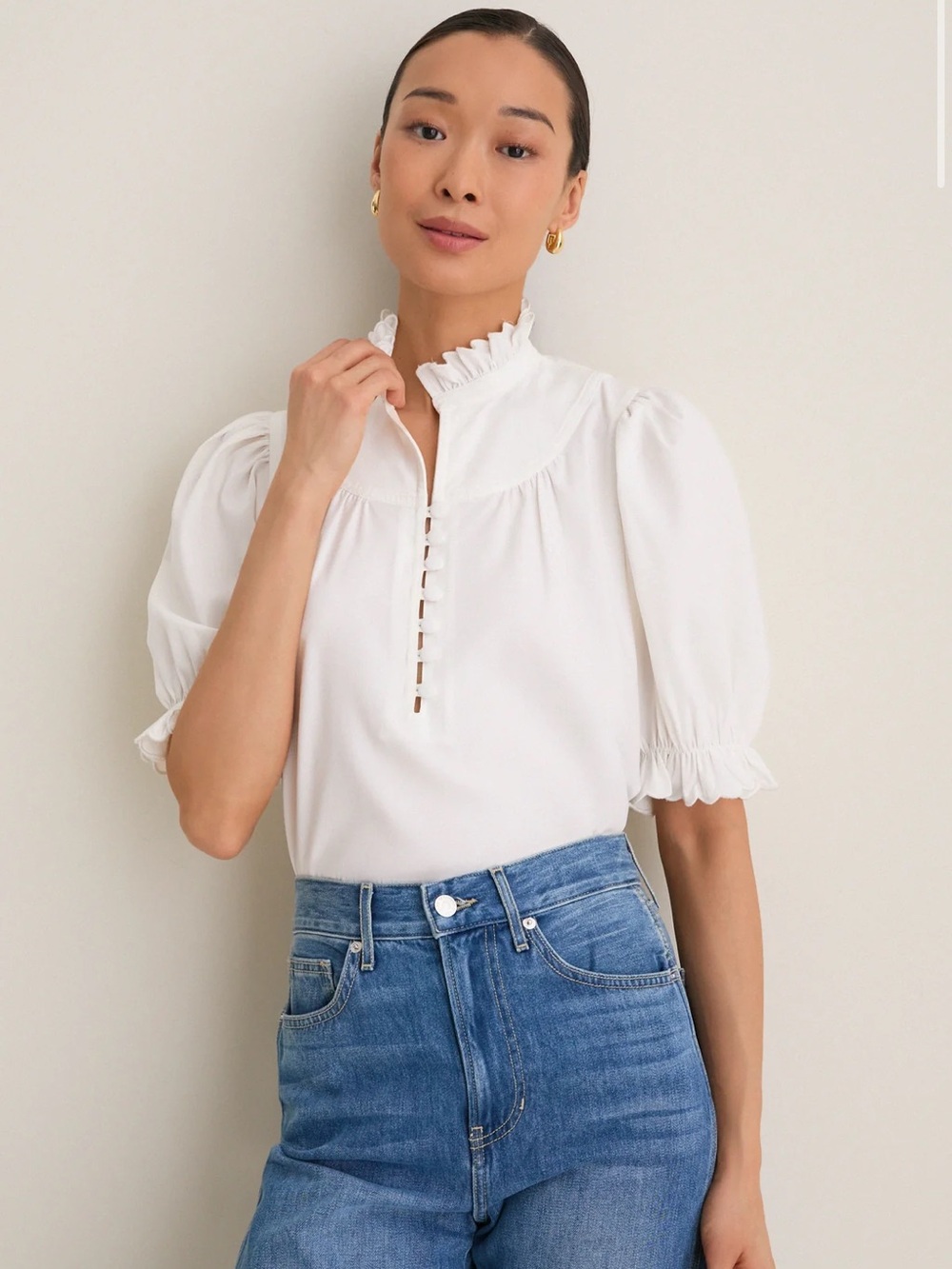 Pomander Place White Selena Blouse